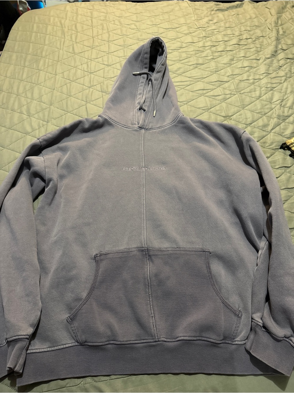 PrettyLittleThing Gray Pullover Hoodie